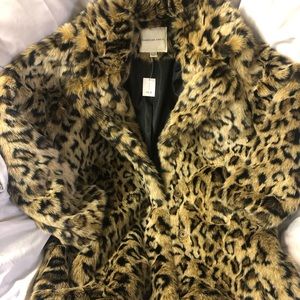 American Eagle leopard coat XS